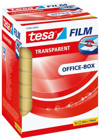 57406-00002-02 Tesa 57406 Transparent Tesafilm Transparent Office Tape 19mm x 66m