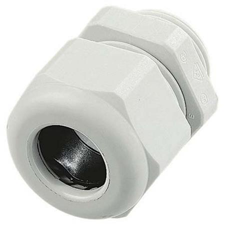 19000005180 HARTING Han CGM-P Series Grey Thermoplastic Cable Gland, M20 Thread, 5mm min., 9mm max., IP68, IP69K
