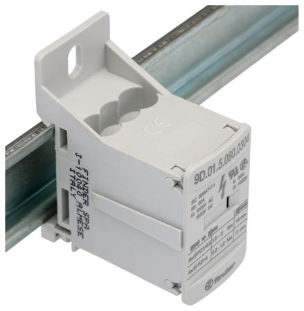 9D.01.5.080.0304 Finder Non-Fused Terminal Block, 7 Way, 16mm², 100kA, 1000/1500 V AC/DC, White