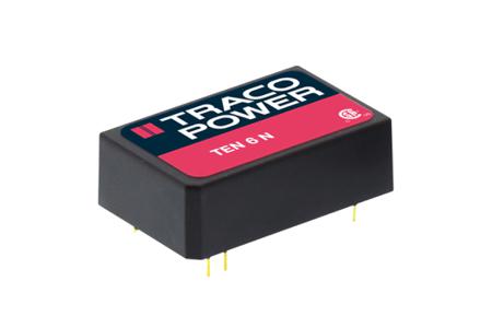 TEN-6-4812N TRACOPOWER TEN 6N 6W Isolated DC-DC Converter Through Hole, Vin 36 → 75 V dc, Vout 12V dc