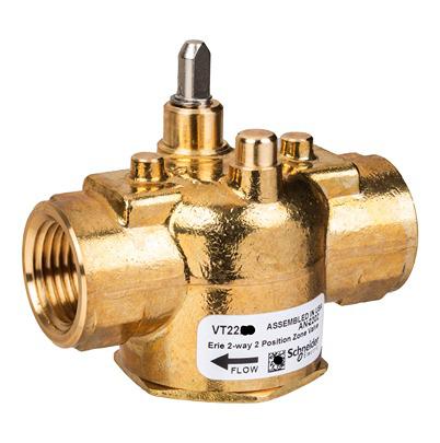 VT2232 Schneider Electric Brass Globe Valve , 1/2 in Rp Female 344.7 kPa