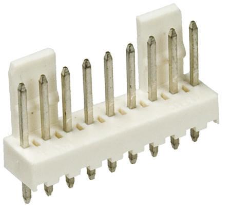 22-04-1091 Molex Mini-Latch Series Straight Through Hole Pin Header, 9 Contact(s), 2.5 mm Pitch, 1 Row, Unshrouded