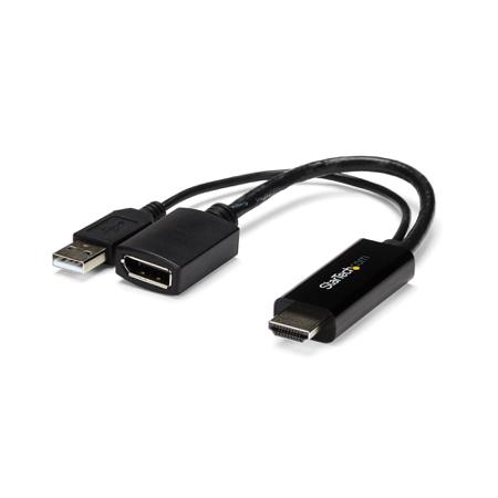 HD2DP StarTech.com HDMI to DisplayPort Adapter, 255mm Length - 3840 x 2160 Maximum Resolution