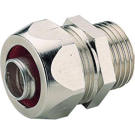 3-820-42 Legrand Straight Male, Conduit Fitting, 16mm Nominal Size, M16, Metal, Metallic