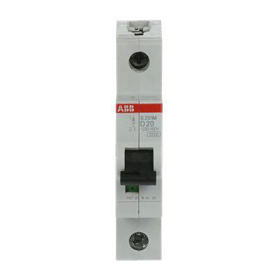 2CDS271001R0201--S201M-D20 ABB System M Pro 20A MCB Mini Circuit Breaker1P Curve D, Breaking Capacity 10 kA