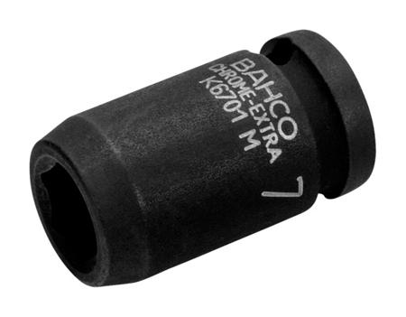 K6701M-8 Bahco 8mm, 1/4 in Drive Impact Socket, 22 mm length