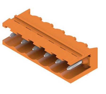 1146810000 Weidmuller, 5.08mm Pitch, OMNIMATE SL, 6 Way, Right Angle, Pluggable Terminal Block, Header, Through Hole, Solder