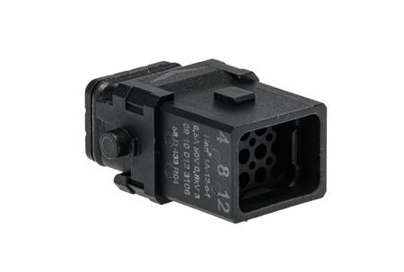 09100123106 HARTING Heavy Duty Power Connector Insert, 6.5A, Female, Han 1A Series, 12 Contacts