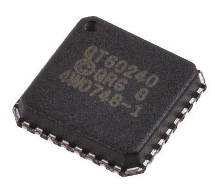 QT60240-ISG , Spread-Spectrum Charge-Transfer Touch Screen Controller, 10 bit I2C, Serial-SPI Hard-Wire, 32-Pin MLF