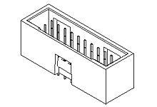 15-80-0081 Molex 70567 Series Vertical Through Hole PCB Header, 8 Contact(s), 2.54 mm Pitch, 2 Row, Shrouded