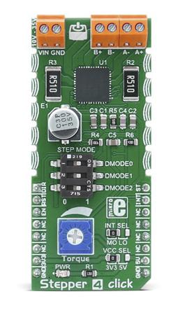 MIKROE-2748 MikroElektronika Stepper 4 Click Stepper Motor for TB67S269FTG