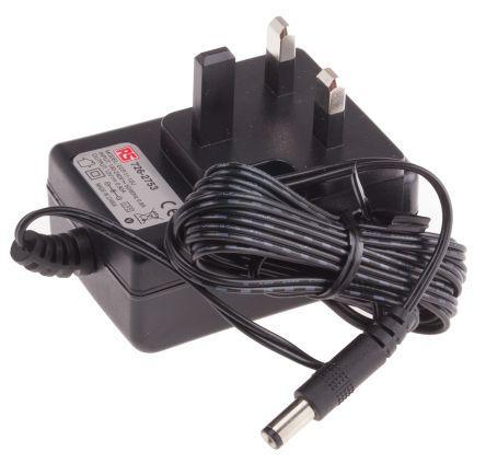 ECP-11-12U RS Pro Plug In Power Supply 12V dc, 920mA Level V 1 Output, 2.1 x 5.5 x 9.5 mm Centre Positive