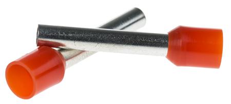 250-3466 RS PRO Insulated Crimp Bootlace Ferrule, 18mm Pin Length, 2.8mm Pin Diameter, 4mm² Wire Size, Orange