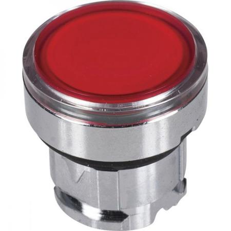 ZB4BH043 Schneider Electric Harmony XB4 Series Red Illuminated Maintained Push Button Head, 22mm Cutout, IP66, IP67, IP69K