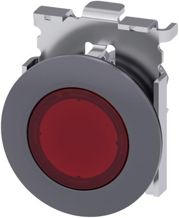 3SU1061-0JB20-0AA0 Siemens SIRIUS ACT 3SU10 Series Red Momentary Push Button, 30mm Cutout, IP66, IP67, IP69K