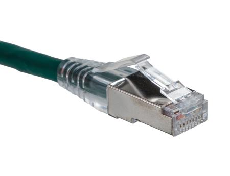 RJ45C6AGN-10-0M HellermannTyton, 10m Cat6a, Green RJ45 to RJ45, S/FTP, Terminated