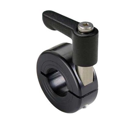 LV-MCL-20-AN Ruland Shaft Collar, One Piece, Quick Clamp, Bore 20mm, OD 40mm, W 15mm, Anodised Aluminium