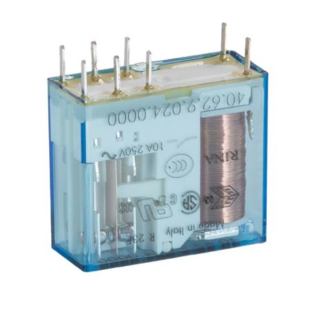 406290240000 Finder PCB Mount, Plug In Relay, 24V dc Coil, 10A Switching Current