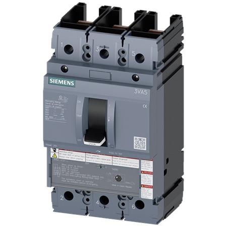 3VA5222-7EC31-2AA0 Siemens, SENTRON MCCB 3P 225A, Breaking Capacity 10 kA, Fixed Mount