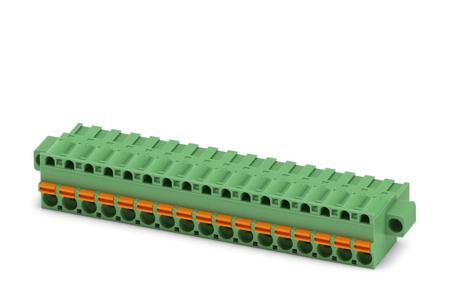 1902453 Phoenix Contact, 5.08mm Pitch, FKCT 2.5/17-STF-5.08, 17 Way, Pluggable Terminal Block, Plug, Spring Cage Termination,
