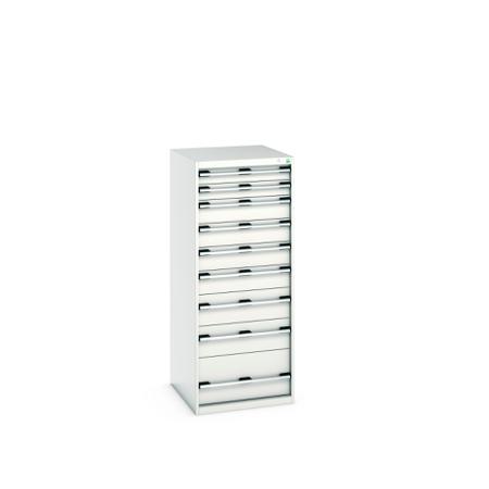 40027045-16V Bott 9 Cabinet, Steel, 1600mm x 750mm x 650mm, Light Grey