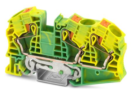 3208786 Phoenix Contact  PT 2 Series Green, Yellow, 25mm², Push In Termination, ATEX, IECEx