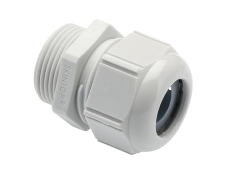 53111530 Lapp SKINTOP STR-M Series Light Grey Polyamide Cable Gland, M25 Thread, 30mm min., 33.6mm max., IP69