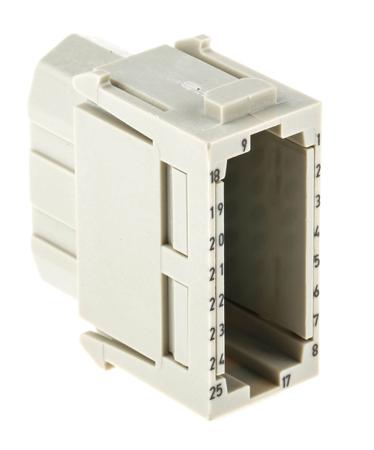 09140253101 HARTING Heavy Duty Power Connector Module, 5A, Female, Han-Modular Series, 25 Contacts