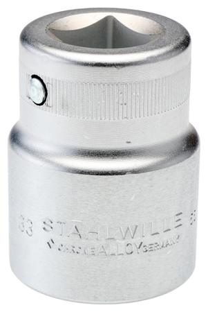 05010033 STAHLWILLE 3/4 in Drive 33mm Standard Socket, 6 point, 60 mm Overall Length