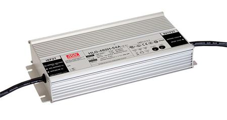 HLG-480H-54A MEAN WELL LED Driver, 54V Output, 480W Output, 8.9A Output, Constant Current / Constant Voltage Dimmable