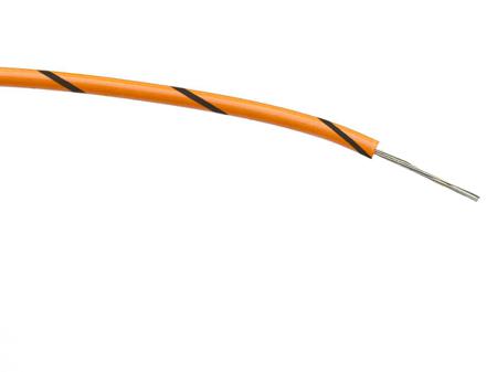 267-5861 Black/Orange 0.22 mm² Hook Up Wire, 7/0.2 mm, 100m, PVC Insulation