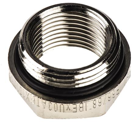 52104572 Lapp Cable Gland Adapter Reducer, Metallic, Nickel Plated Brass, IP68 M25 → M20