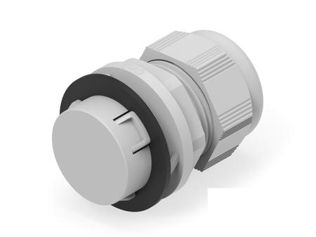 1SNG622031R0000 1SNG Series Light Grey PA 6 Cable Gland, PG13.5 Thread, 16mm Min, 28mm Max, IP66, IP68