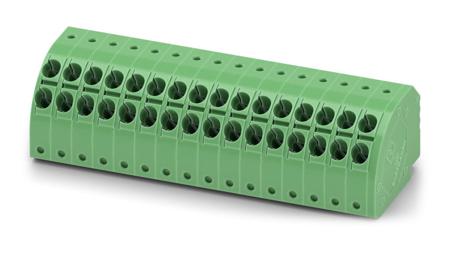 1725289 Phoenix Contact, 3.5mm Pitch, PTDA 1.5/16-PH-3.5, 16 Way, Pluggable Terminal Block, Plug, Spring Cage Termination,