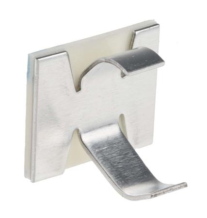 475-160 RS Pro Cable Clip Natural Self Adhesive Aluminium Open Arm Clip, 9.5mm Max. Bundle