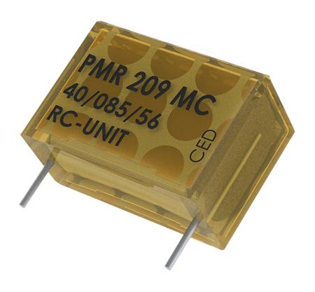 PMR209MC6100M047R30 KEMET RC Capacitor 100nF 47Ω Tolerance ±20% 250 V ac, 630V dc 1-way , Through Hole, PMR209