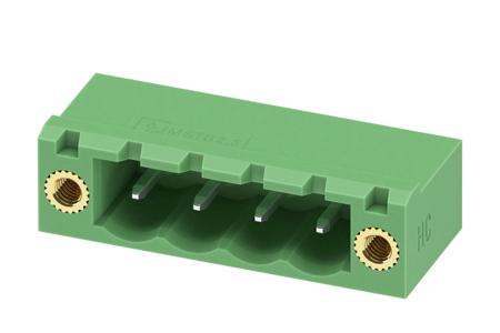 1923995 Phoenix Contact, 5.0mm Pitch, MSTB 2.5 HC/ 4-GF, 4 Way, Pluggable Terminal Block, Header, Solder Termination,