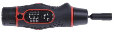 13852 Norbar Torque Tools Adjustable Hex Torque Screwdriver, 1.2 → 6Nm, 1/4 in Drive - With RS Calibration