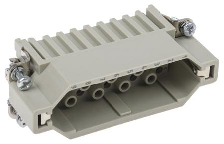 09210253001 HARTING Heavy Duty Power Connector Insert, 10A, Male, Han D Series, 25 Contacts