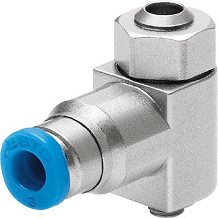 GRLZ-M5-QS-4-LF-C Festo Manual Supply Air One Way Flow Control Pneumatic Control Valve GRLZ Series, Metric M5, M5, 175058