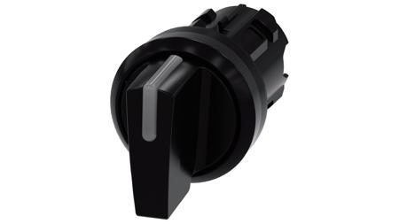 3SU1002-2BL10-0AA0 Siemens SIRIUS ACT 3SU10 Series 3 Position Selector Switch Head, 22mm Cutout, Black Handle