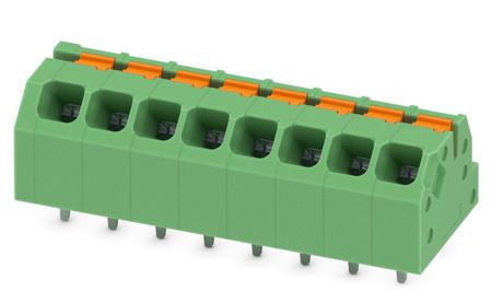 1861991 Phoenix Contact SPTAF 1/ 8-3.5-IL Series PCB Terminal Block, 8-Contact, 3.5mm Pitch, Through Hole Mount, 1-Row, Screw