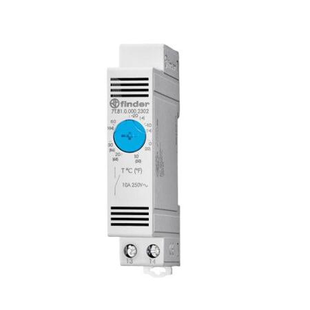 7T.81.0.000.2302 Finder SPST Thermostats, 10A