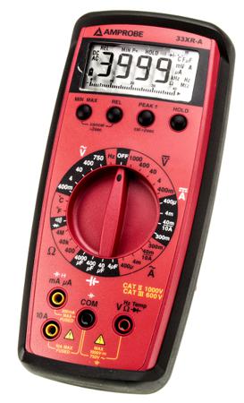 33XR-A Amprobe 33XRA Handheld Digital Multimeter, 10A ac Max, 10A dc Max, 750V ac Max