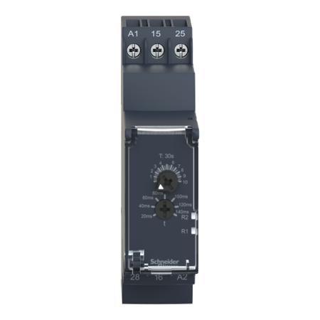 RE22R2QEMR Schneider Electric Star Delta Single Timer Relay, Screw, 0.3 → 30 s, DPDT, 2 Contacts, DPCO