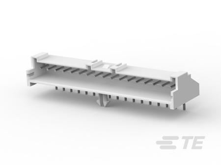 1-1744426-7 TE Connectivity Economy Power 2.5 Series Right Angle Board Mount PCB Header, 17 Contact(s), 2.5mm Pitch, 1 Row(s),