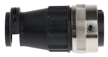 192991-0522 ITT Cannon QM Series, 28 Pole Cable Mount Connector Plug, with Male Contacts