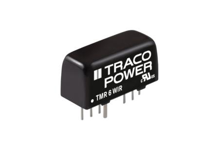 TMR-6-7215WIR TRACOPOWER TMR 6WIR 6W Isolated DC-DC Converter Through Hole, Vout 24V dc Railway Approved, I/O isolation 1600V dc