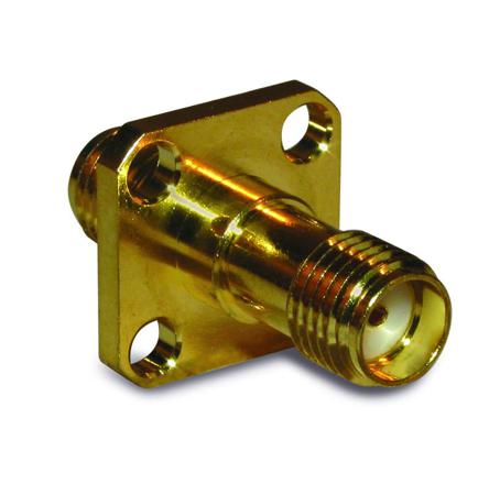 132340 Amphenol RF Straight 50Ω Coaxial Adapter SMA Socket to SMA Socket 12.4GHz