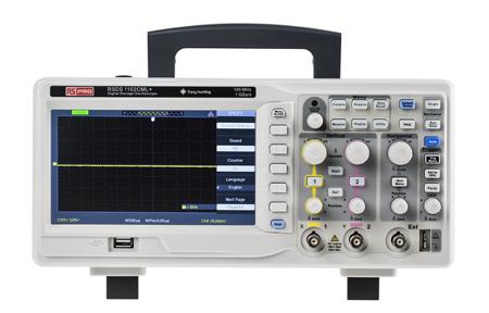 123-6628 RS PRO RSDS1000 Series RSDS1102CML+ Oscilloscope, Digital Storage, 2 Channels With RS Calibration, 100MHz